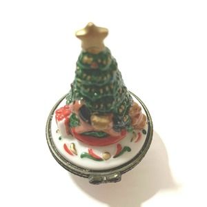 Trinket Boxes Collectible Small - Christmas Tree Collectible Decor Trinket Box